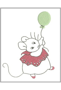 Chi326 - Little Mouse with baloon